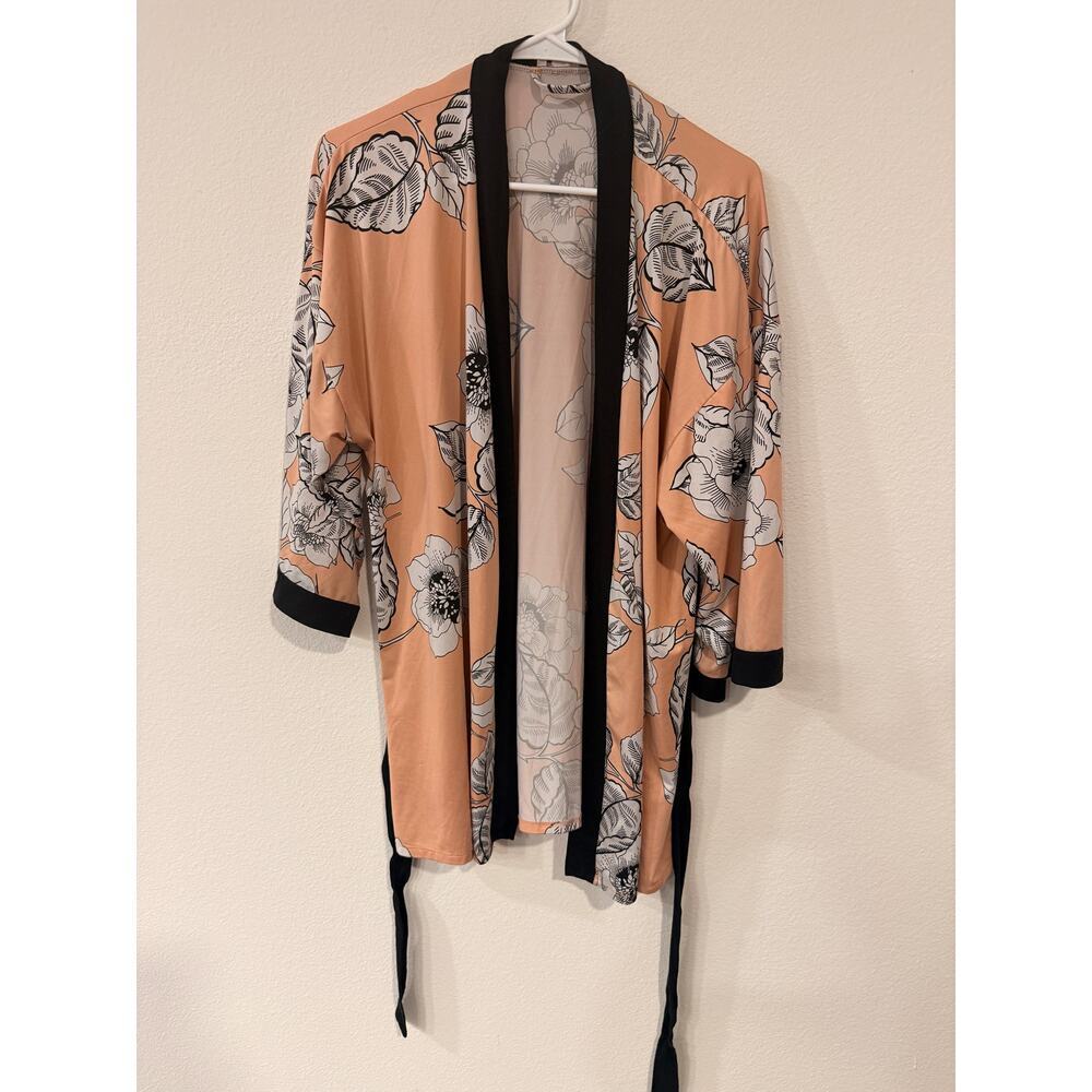 Chic Linea Donatella Orange & Black PJ Set - Size Small - Picture 3 of 9